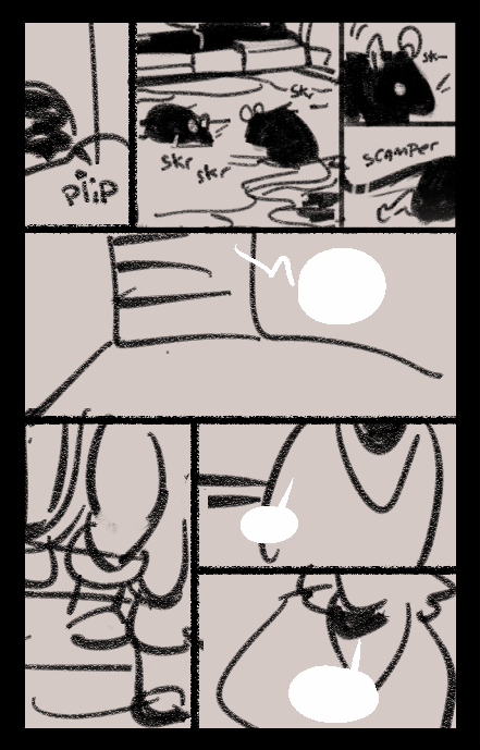 the rough thumbnails for the page